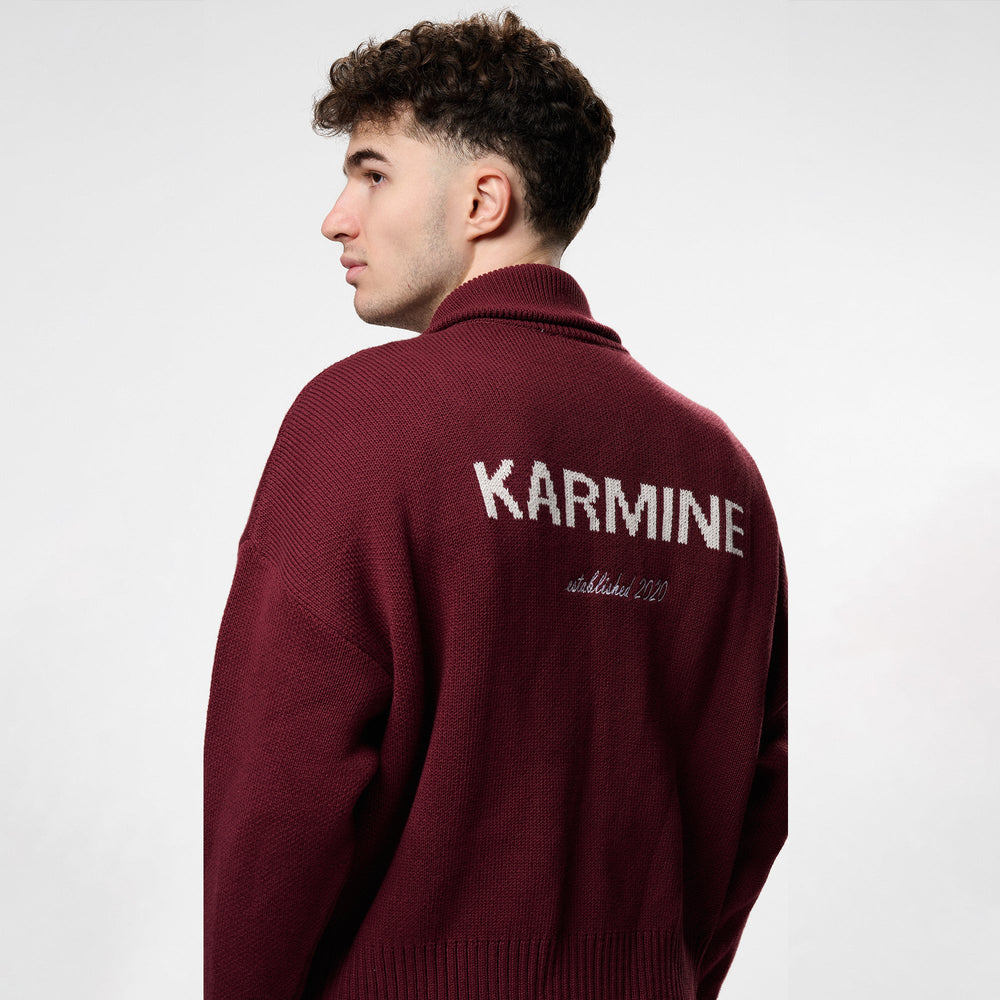 FW25 - Le Zip Knit Bordeaux