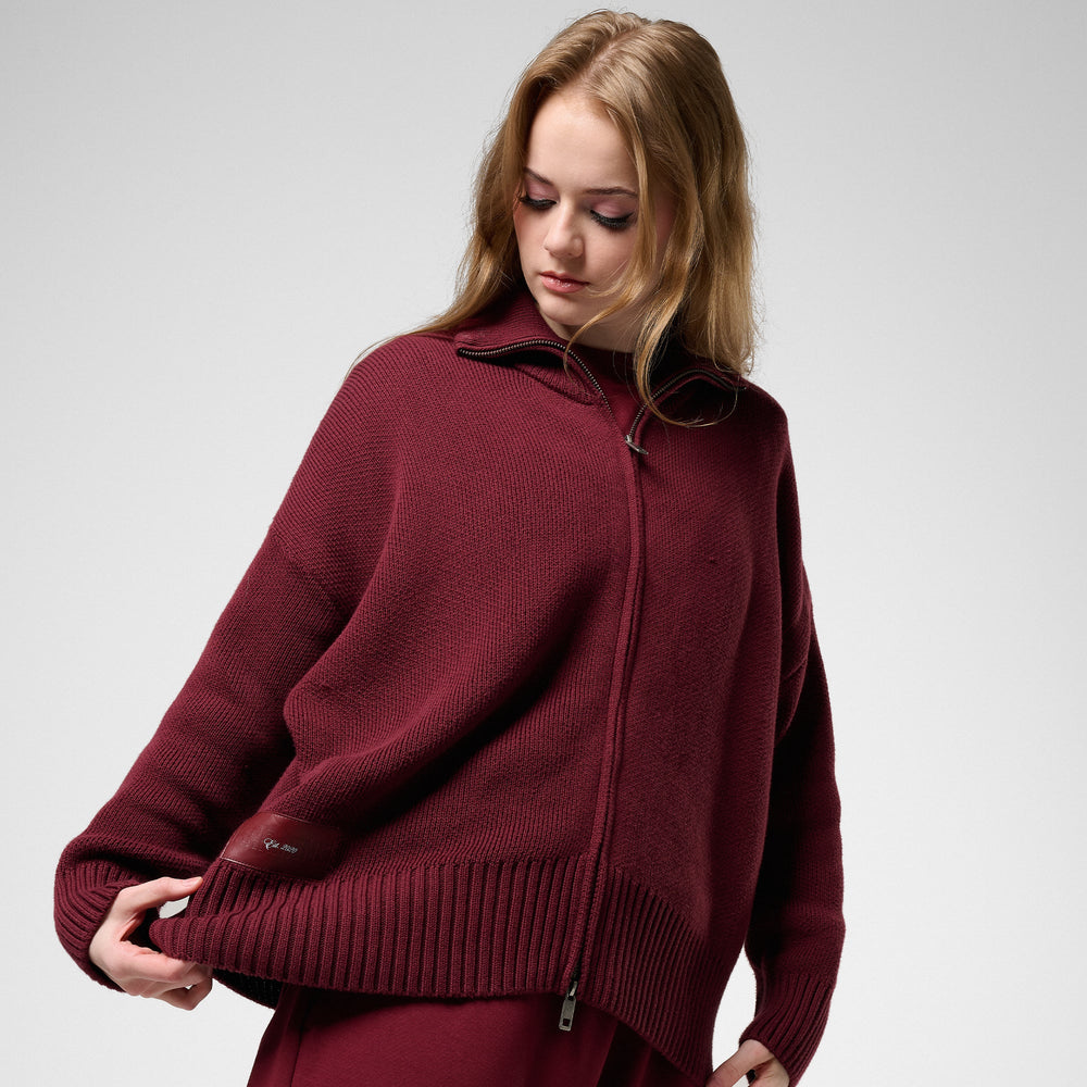 FW25 - Le Zip Knit Bordeaux