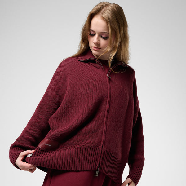 FW25 - Le Zip Knit Bordeaux