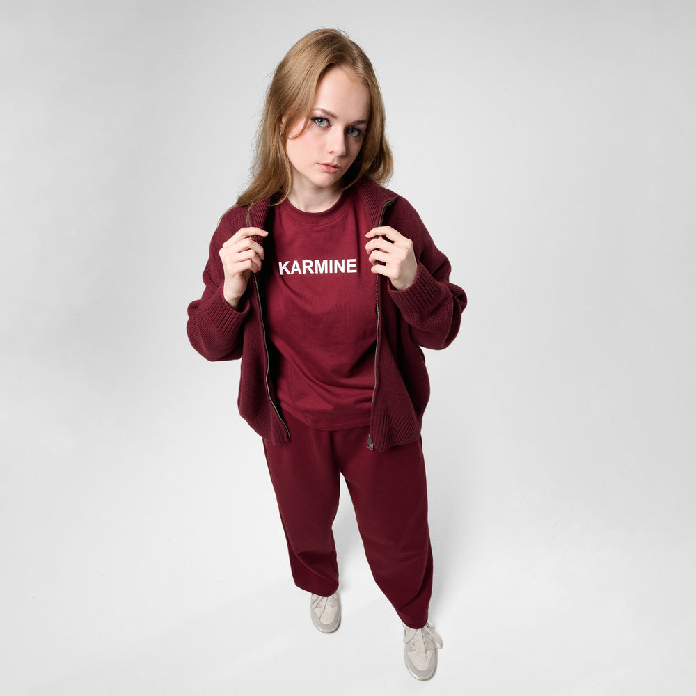 FW25 - Le Zip Knit Bordeaux