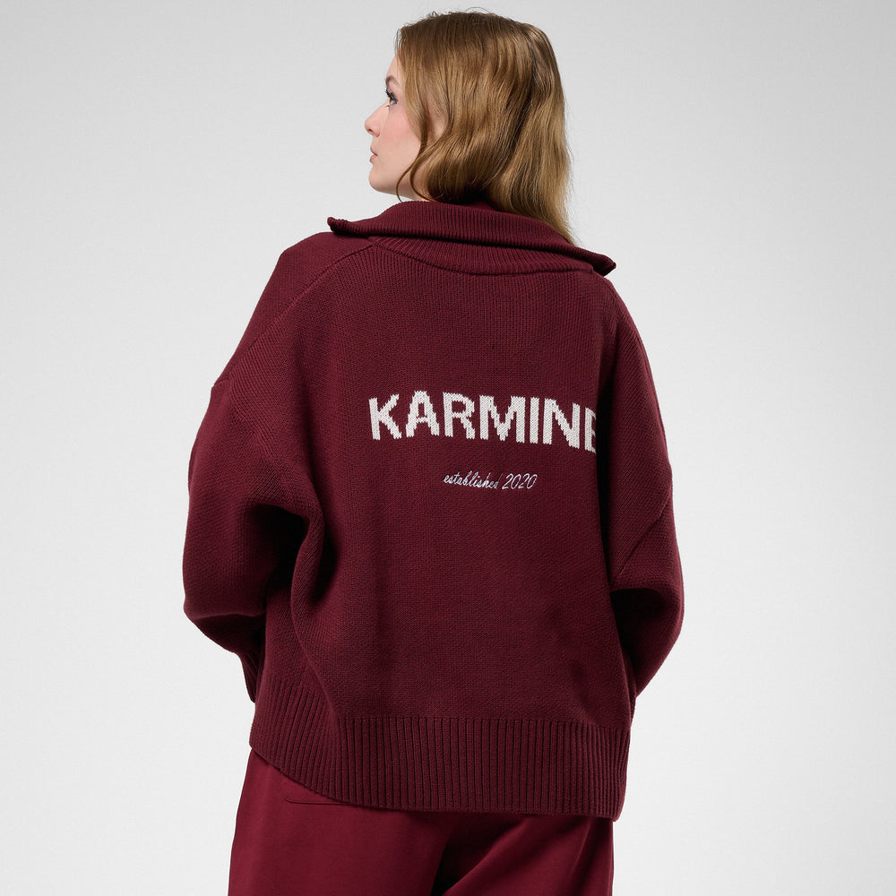 FW25 - Le Zip Knit Bordeaux